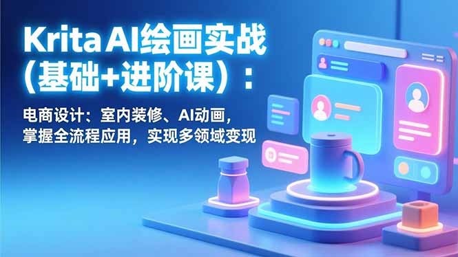Krita AI绘画实战(基础+进阶课-副业网