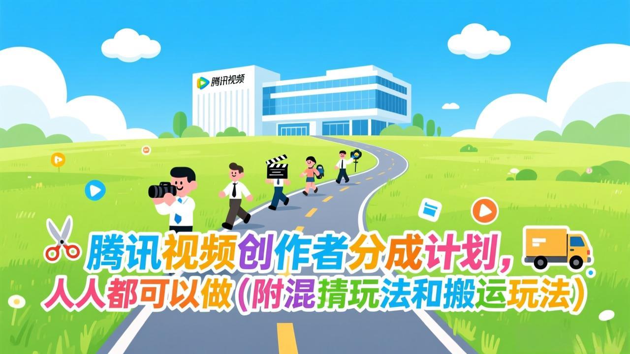 腾讯视频创作者分成计划,人人都可以做(附混剪玩法和搬运玩法-副业网