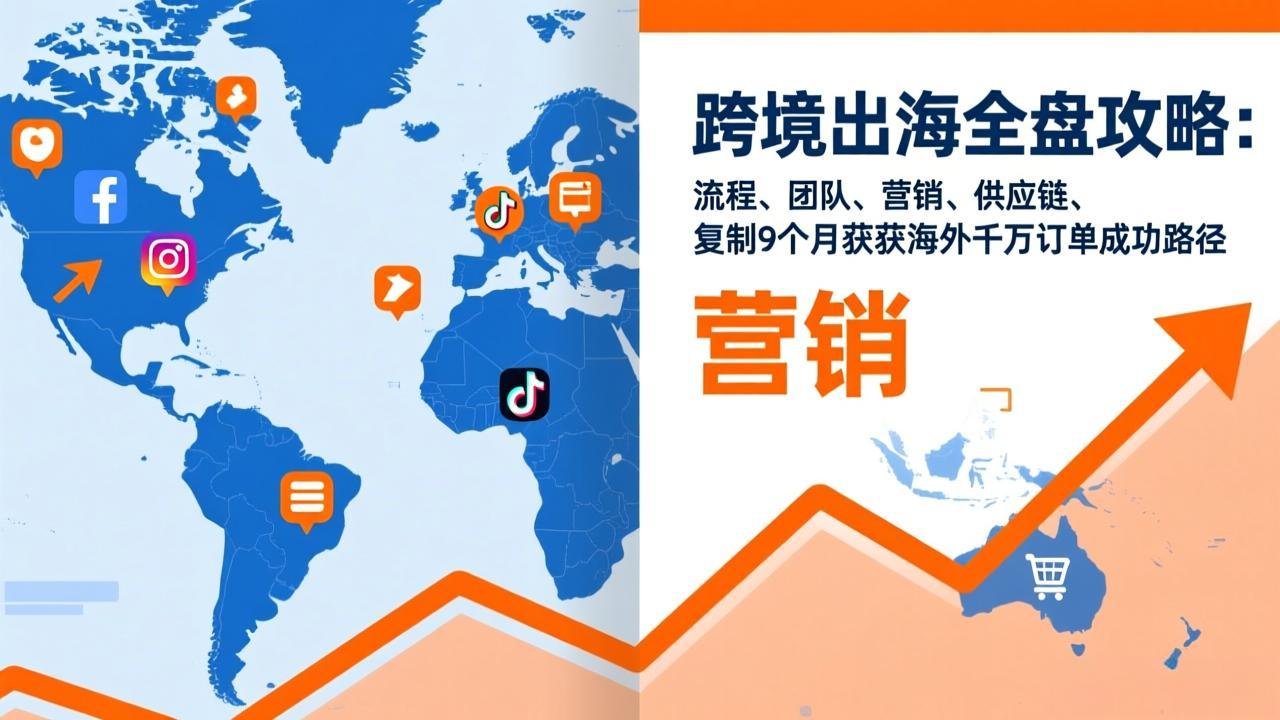 跨境出海全盘攻略:流程,团队,营销,供应链,复制9个月斩获海外千万订单成功路径-副业网