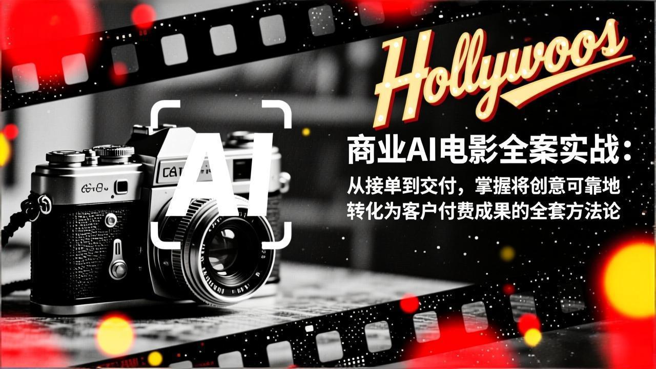 商业AI电影全案实战:从接单到交付,掌握将创意可靠地转化为客户付费成果的全套方法论-副业网