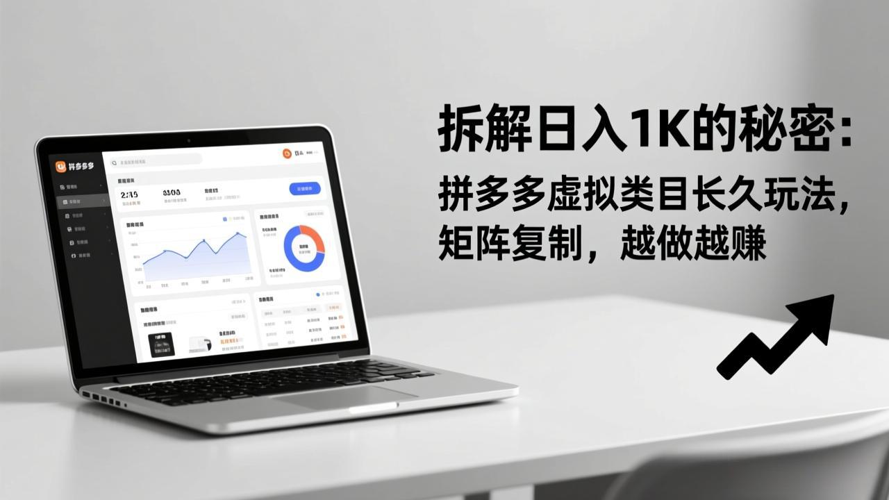 拆解日入 1K 的秘密:拼多多虚拟类目长久玩法,矩阵复制,越做越赚-副业网