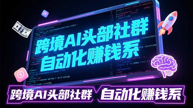 跨境AI头部社群前沿精选：聚焦可落地的AI实战经验，快速构建你的自动化赚钱系-副业网