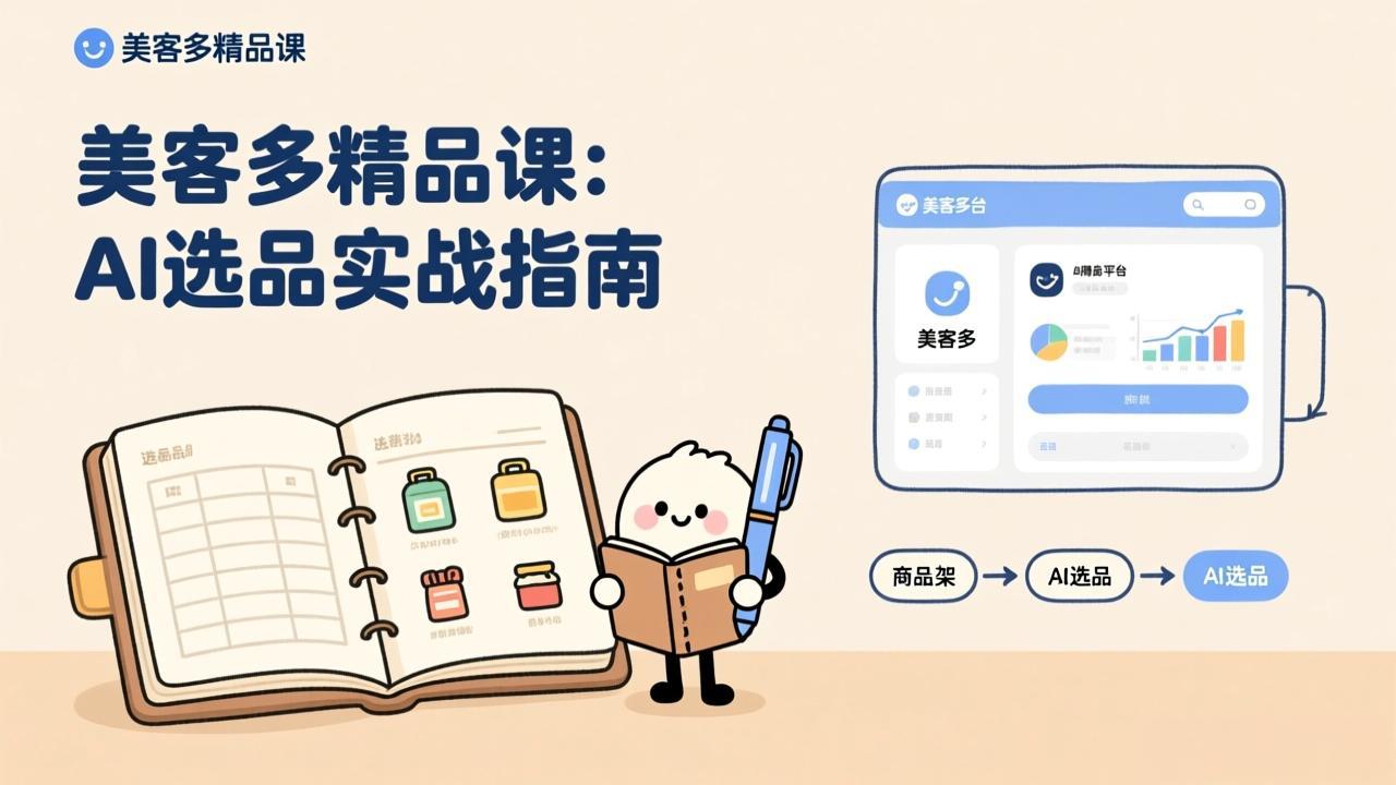AI+美客多精品课，工具实操、数据选品、AI优化，新手也能快速上手，月入5000+美元-副业网