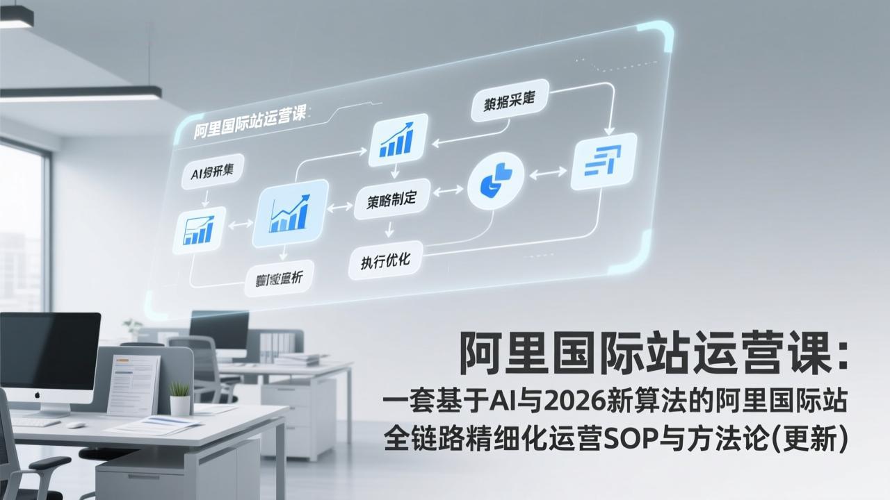 阿里国际站运营课：一套基于AI与2026新算法的阿里国际站全链路精细化运营SOP与方法论(更新-副业网