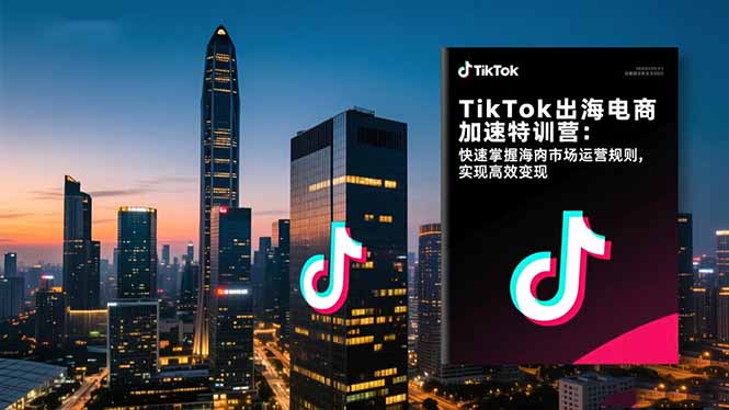 TikTok出海电商加速特训营-更新：快速掌握海外市场运营规则，实现高效变现-副业网