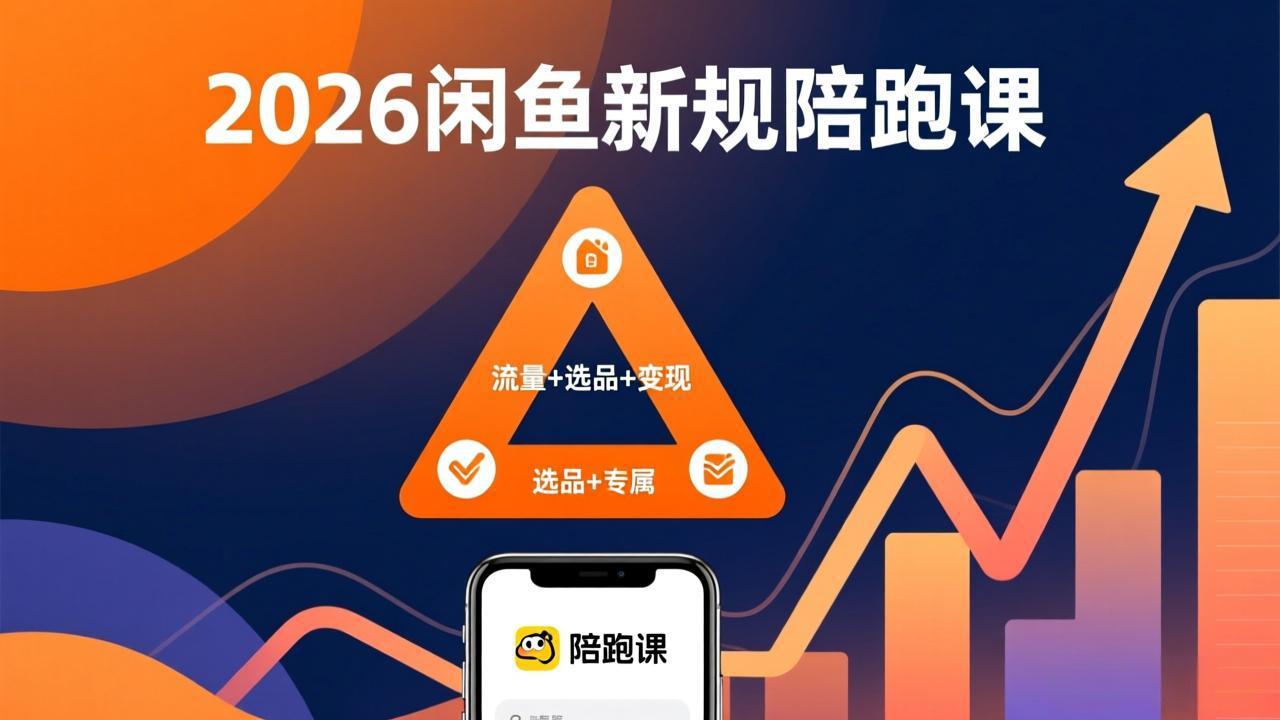 2026闲鱼高阶陪跑课全新上线,带你吃透新规玩转选品流量,从零搭建稳定变现盈利体系-副业网
