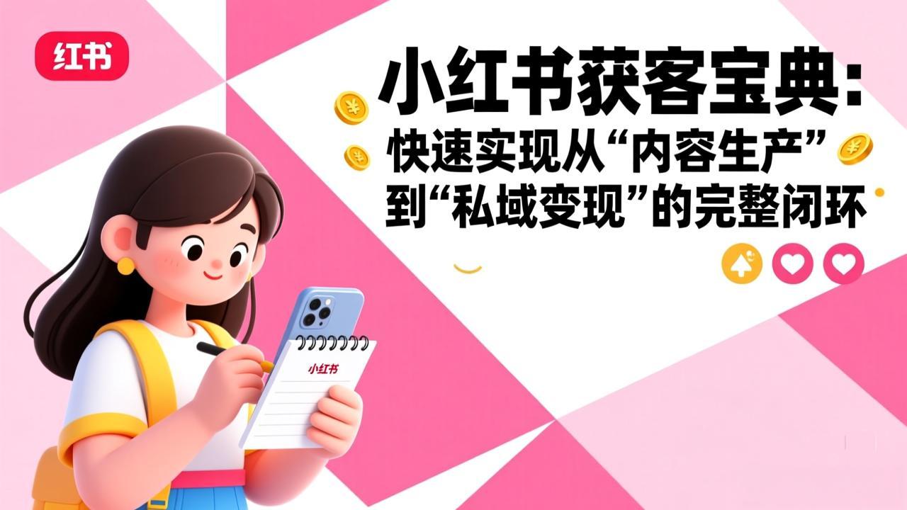 小红书获客宝典：快速实现从“内容生产”到“私域变现”的完整闭环-副业网