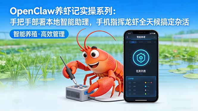 OpenClaw养虾记实操系列：手把手部署本地智能助理，手机指挥龙虾全天候搞定杂活-副业网