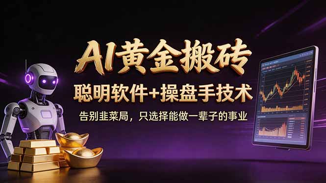A1黄金搬砖 聪明软件+操盘手技术 告别韭菜局,小白也可以轻松上手日赚50-100U-副业网