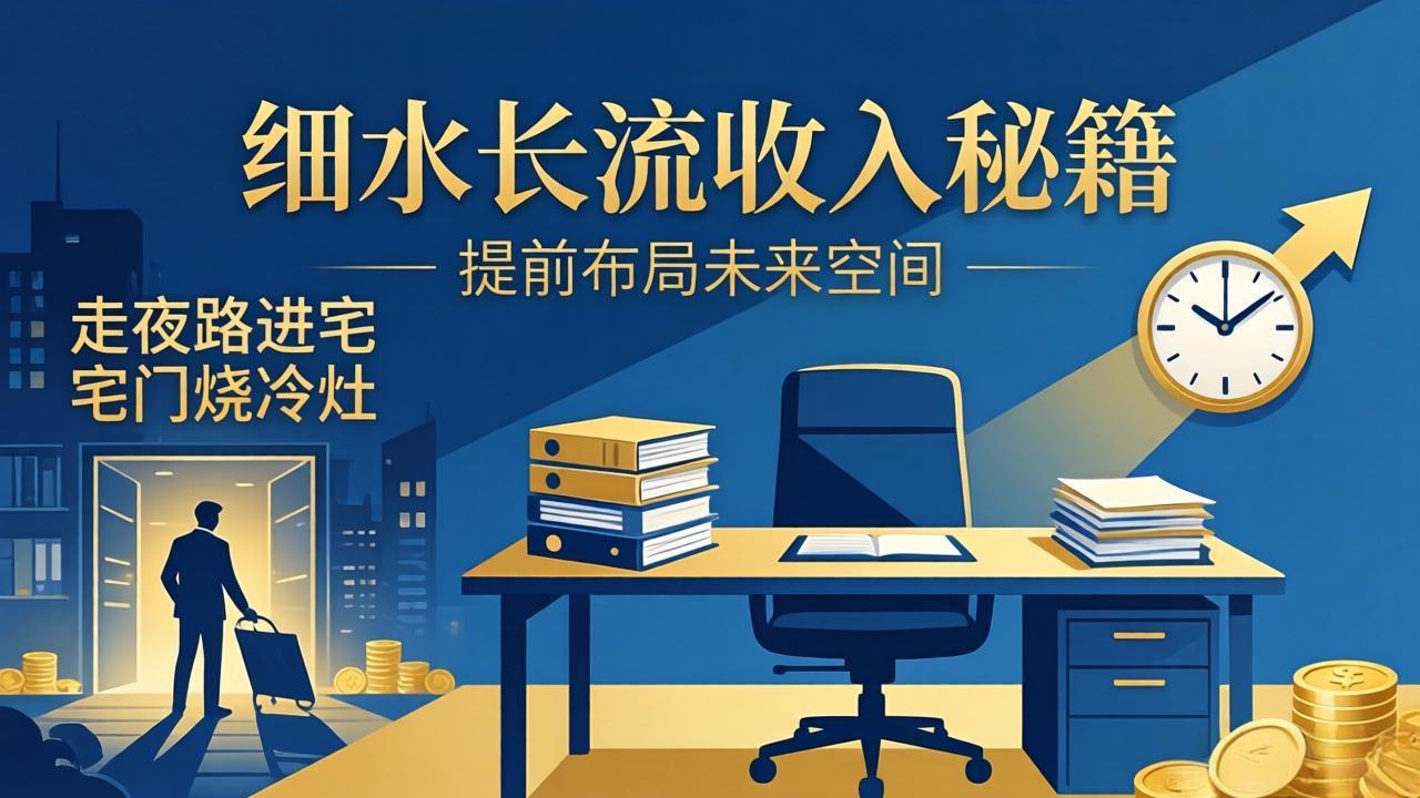 某付费文章：细水长流收入秘籍：走夜路进宅门烧冷灶，提前布局未来空间-副业网