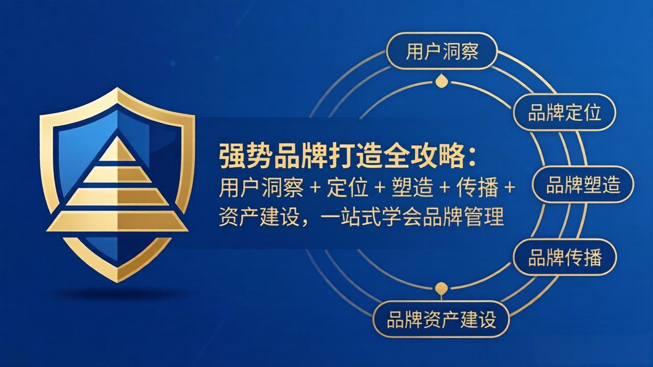 强势品牌打造全攻略:用户洞察 + 定位 + 塑造 + 传播 + 资产建设,一站式学会品牌管理-副业网