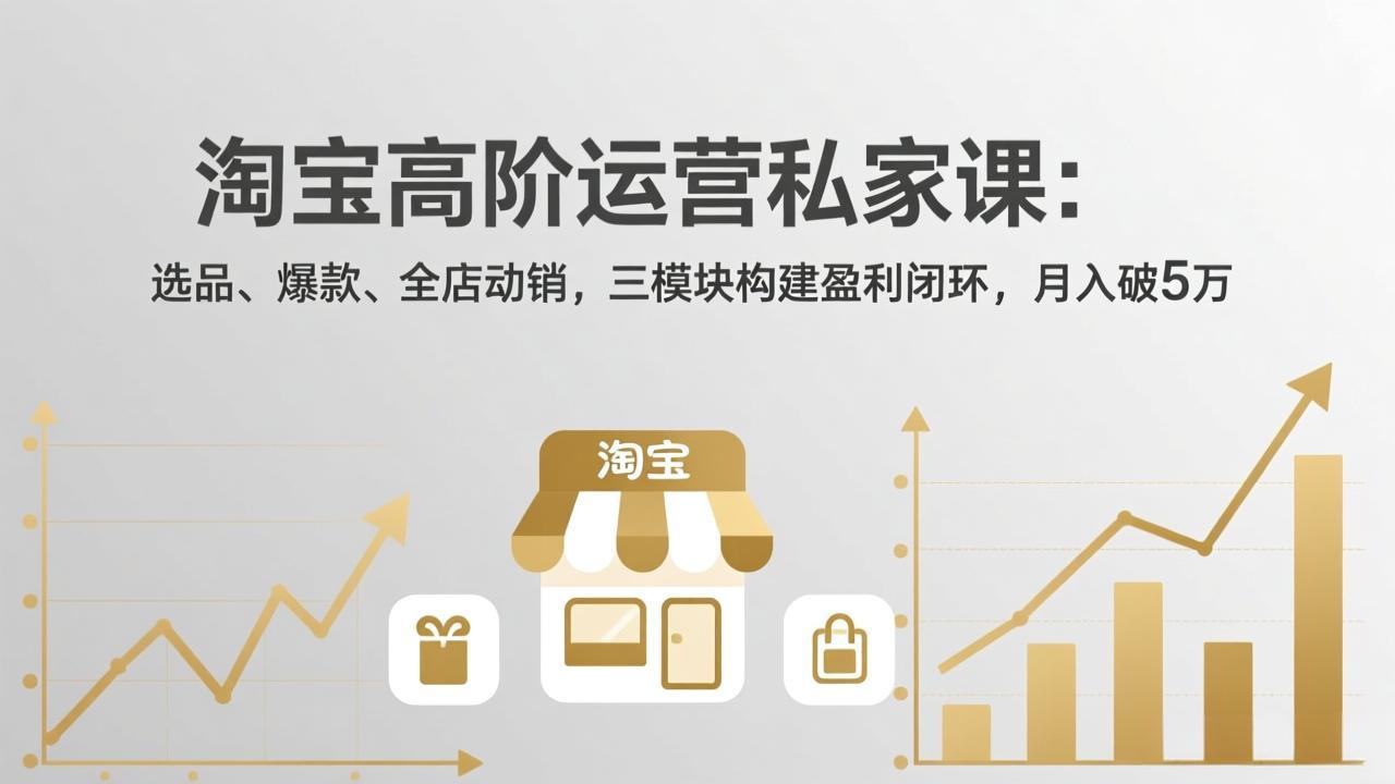 淘宝高阶运营私家课(更新26年4月18-副业网