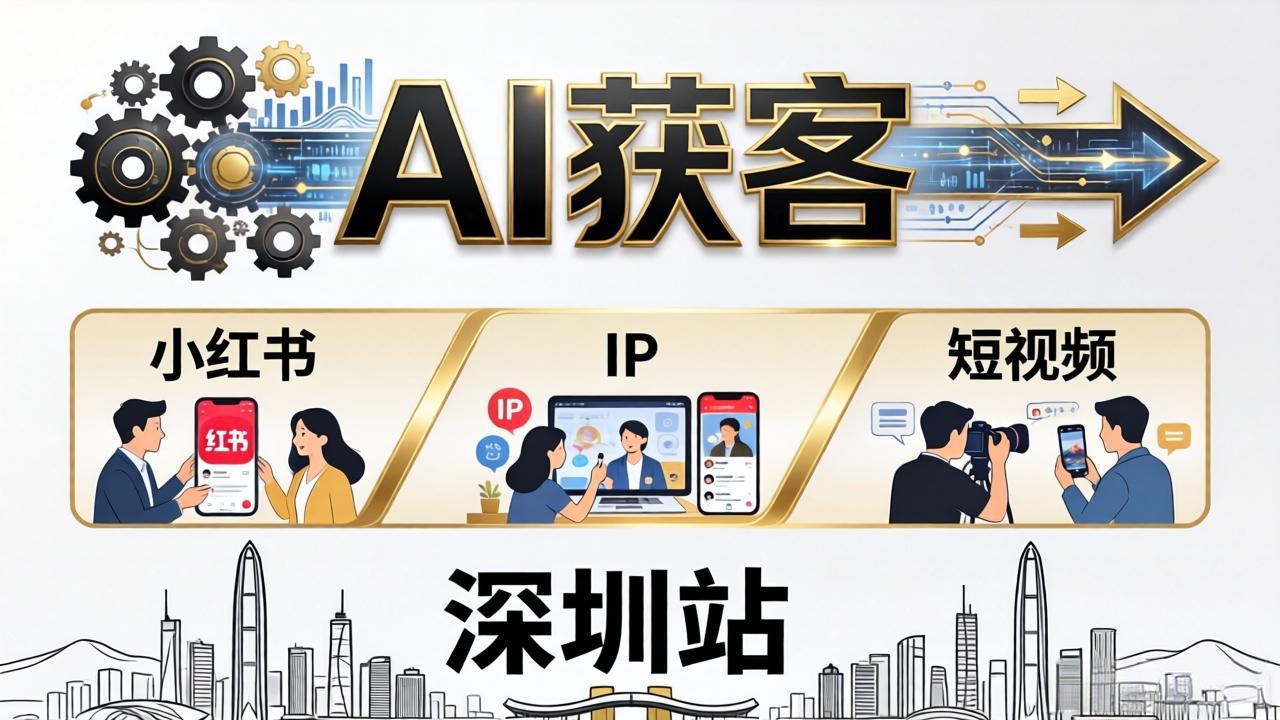 2026AI获客大课深圳站:4月17日-19日3天2夜拆透小红书+IP+短视频,老板操盘手必来-副业网