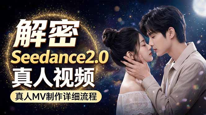 Seedance 2.0电影级真人 MV全流程拆解：提示词、运镜、粒子特效，手把手实操-副业网