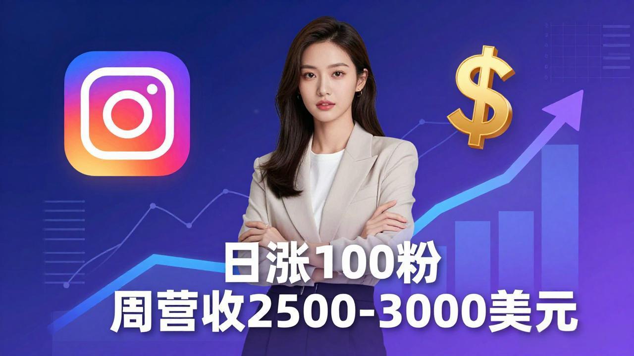 想做数字产品？Sheri亲授：日涨100粉、每周2500至3000美元的营收，Instagram躺着赚-副业网
