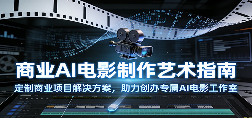 商业AI电影制作艺术指南:定制商业项目解决方案,助力创办专属AI电影工作室-副业网