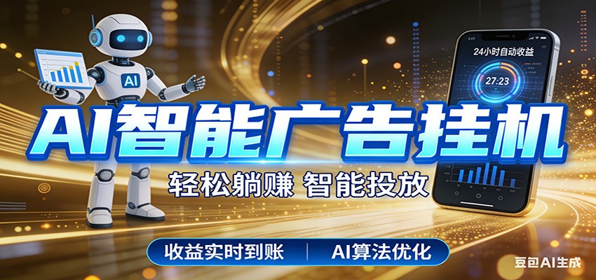智能广告挂机新时代,利用碎片化时间实现稳定被动收益,AI帮你持续盈利-副业网