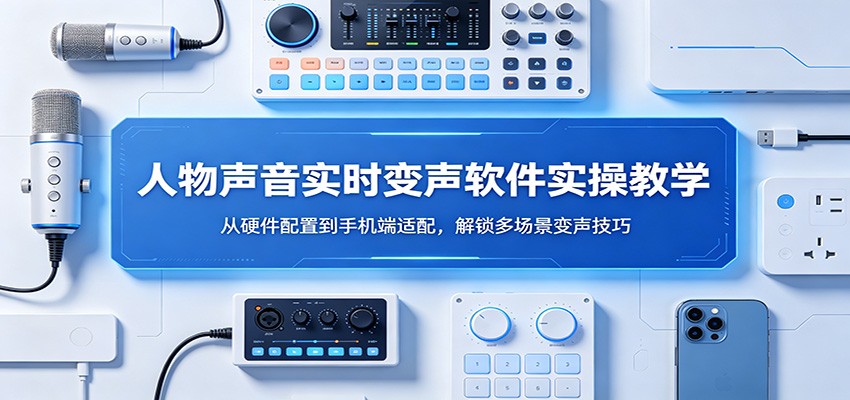 人物声音实时变声软件实操教学:从硬件配置到手机端适配,解锁多场景变声技巧-副业网