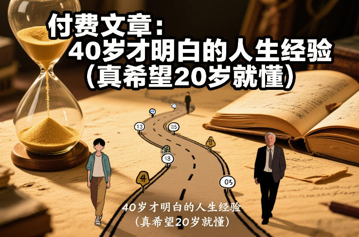 付费文章：40岁才明白的人生经验(真希望20岁就懂)-副业网