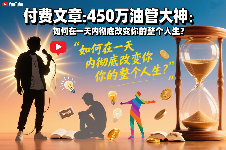 付费文章:450万油管大神:如何在一天内彻底改变你的整个人生?-副业网