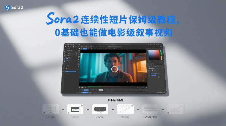 Sora2连续性短片保姆级教程,0基础也能做电影级叙事视频-副业网