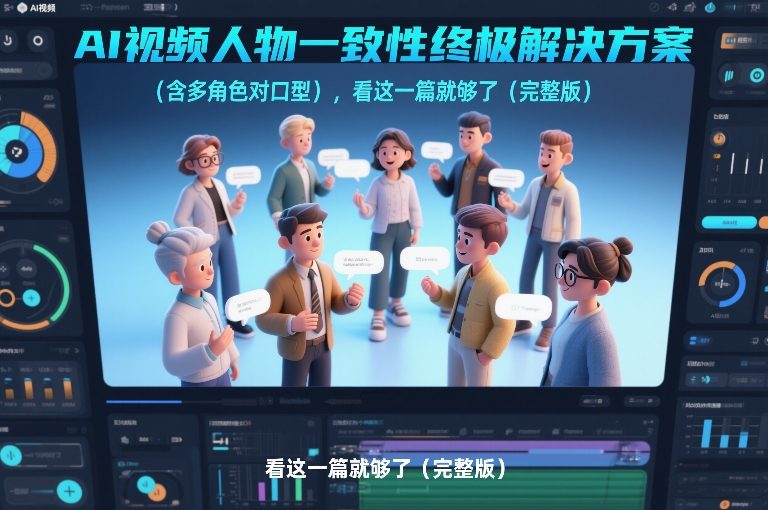 AI视频人物一致性终极解决方案(含多角色对口型),看这一篇就够了(完整版)-副业网