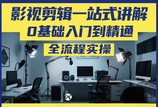 影视剪辑一站式讲解，0基础入门到精通，全流程实操-副业网