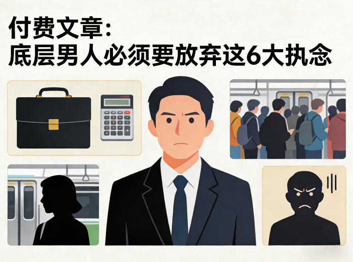 付费文章:底层男人必须要放弃这6大执念-副业网