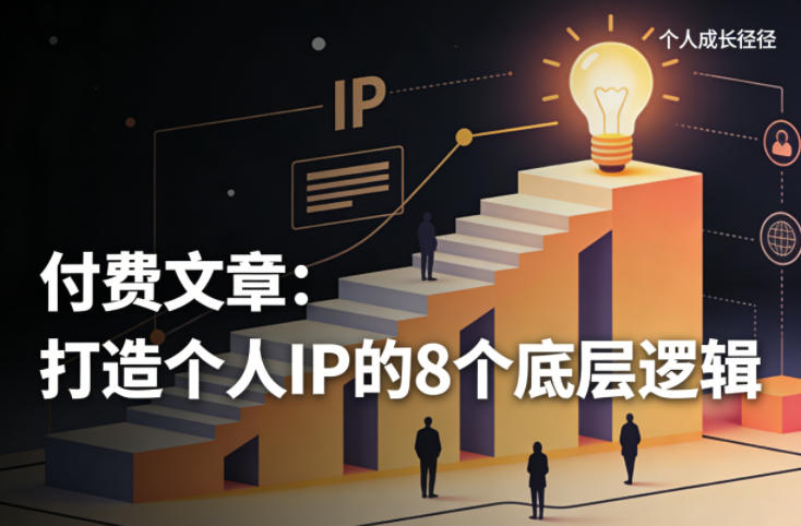 付费文章：打造个人IP的8个底层逻辑-副业网