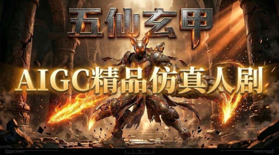 AIGC精品仿真人短剧教学,以五仙玄甲风为例展示保姆级实操教学-副业网