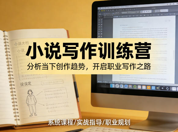 小说加写作训练营，带你分析如何在当下脱颖而出，开启你的职业创作之路-副业网
