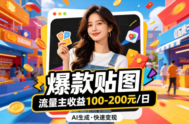 借助AI生成爆款贴图做公众流量主,当日收益100-200-副业网