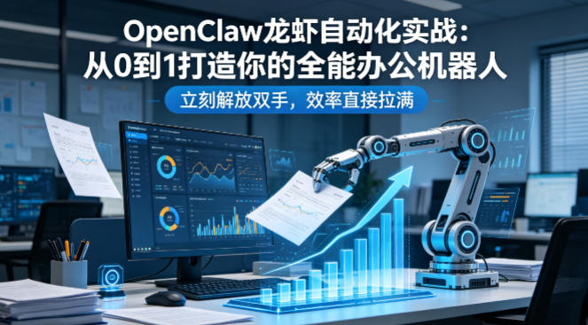 OpenClaw龙虾自动化实战:从0到1打造你的全能办公机器人,立刻解放双手,效率直接拉满-副业网