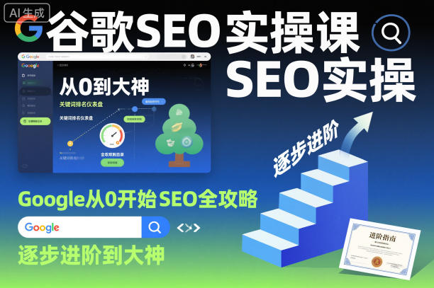 谷歌SEO实操课,Google从0开始SEO全攻略,逐步进阶到大神(更新26年)-副业网