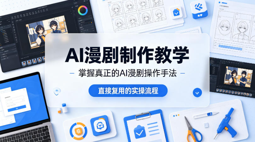 AI漫剧制作教学,带你掌握真正的AI漫剧操作手法,直接复用的实操流程-副业网