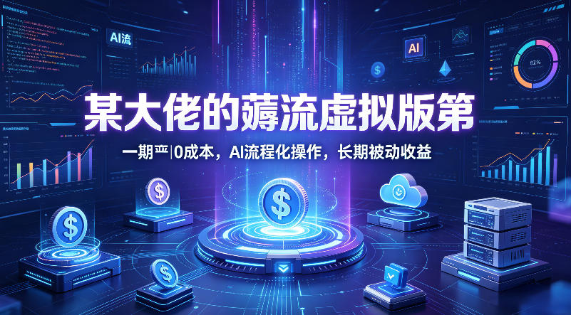某大佬的薅流虚拟版第一期丨0成本,AI流程化操作,长期被动收益-副业网