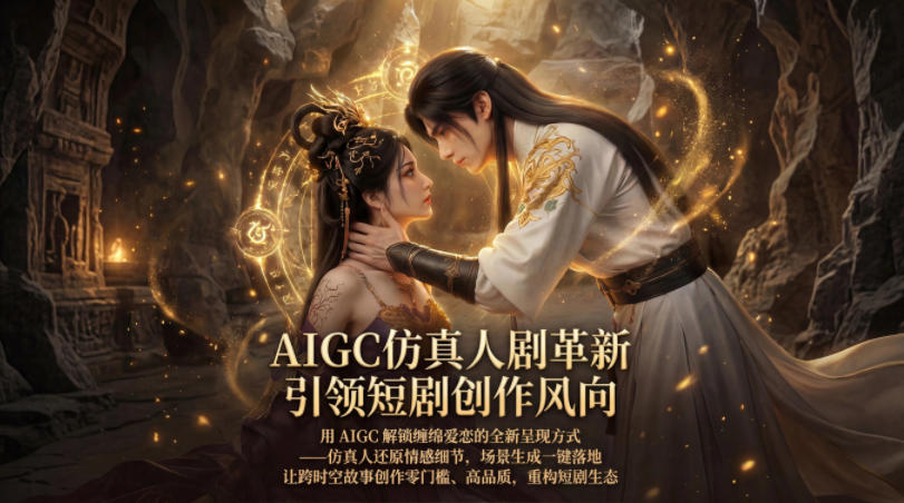 AIGC仿真人《合欢宗》短剧教学,用AIGC解锁缠绵爱恋的全新呈现方式,让跨时空故事创作零门槛、高品质,重构短剧生态-副业网