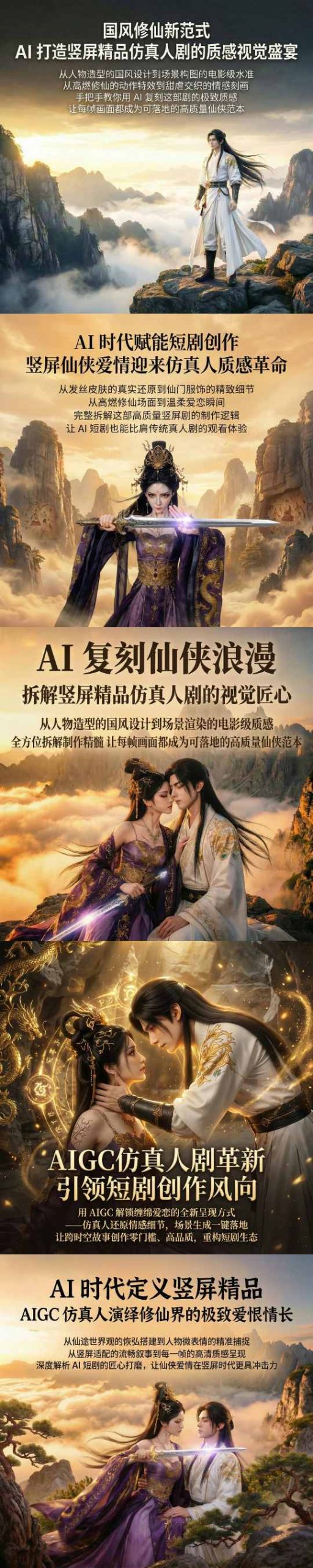图片[2]-AIGC仿真人《合欢宗》短剧教学，用AIGC解锁缠绵爱恋的全新呈现方式，让跨时空故事创作零门槛、高品质，重构短剧生态-副业网