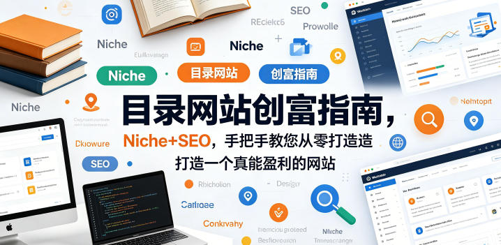 目录网站创富指南,Niche+SEO,手把手教您从零打造打造一个真能盈利的网站【原创双语字幕】-副业网