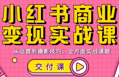 饭饭老师·小红书商业变现实战课-副业网