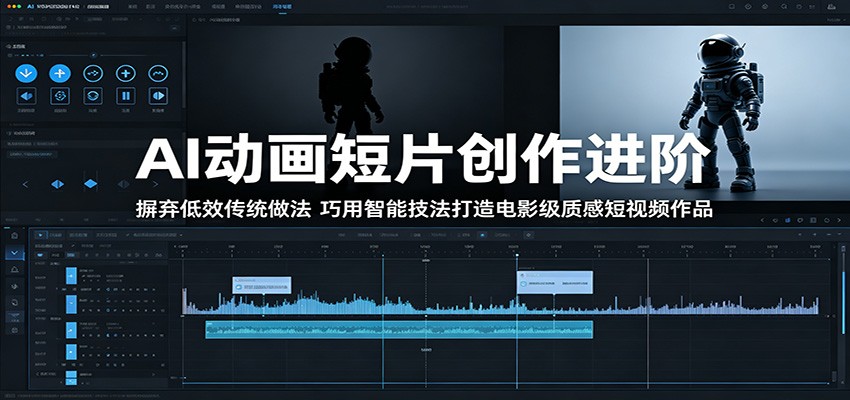 AI动画短片创作进阶:摒弃低效传统做法,巧用智能技法打造电影级质感短视频作品-副业网