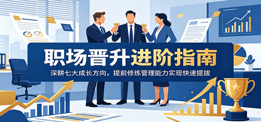 职场晋升进阶指南：深耕七大成长方向，提前修炼管理能力实现快速提拔-副业网