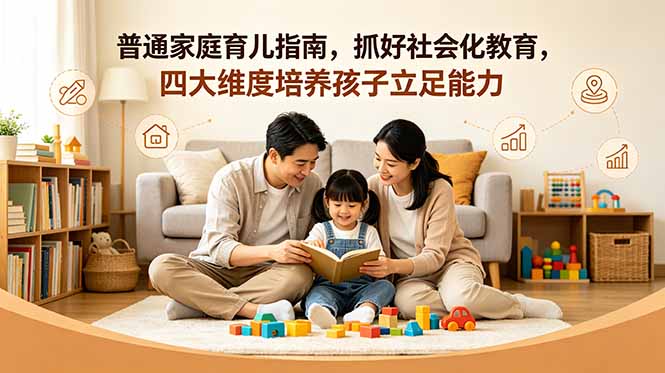 付费文章:普通家庭育儿指南,抓好社会化教育,四大维度培养孩子立足能力-副业网