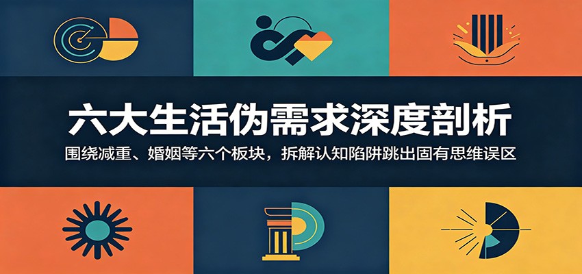 六大生活伪需求深度剖析：围绕减重、婚姻等六个板块，拆解认知陷阱跳出固有思维误区-副业网