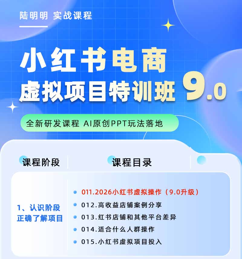 图片[2]-小红书虚拟项目特训班9.0，全面拥抱AI，批量产出原创PPT货源，单品/单店纯利润几万到几十W-副业网