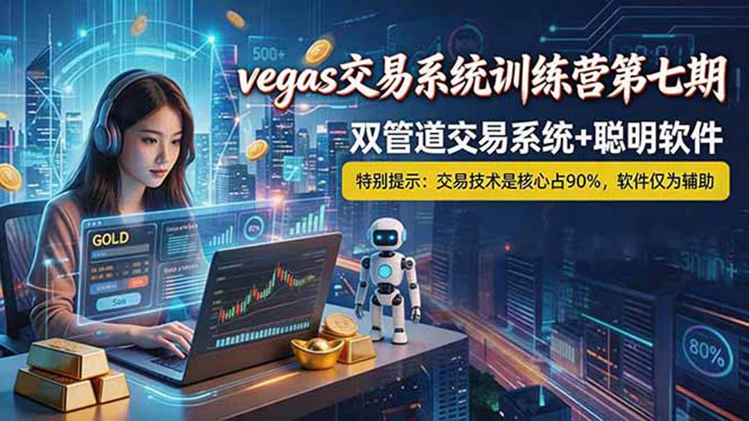 【海外美金AI搬砖】Vegas交易技术+聪明软件， 黄金期货日赚50-1000U， 长期稳定，小白轻松上手-副业网