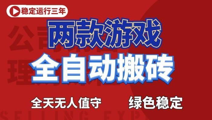 海外游戏全自动搬砖，日入1k+，全天无人值守，绿色稳定！【揭秘】-副业网