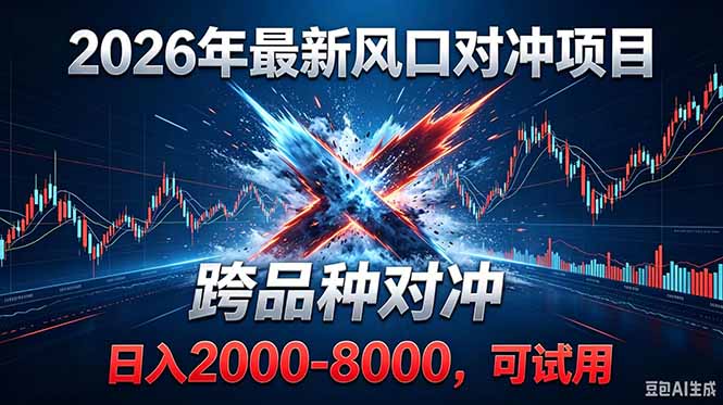 2026创业新风口！最新对冲！跨品种对冲！日收益2000-6000+-副业网