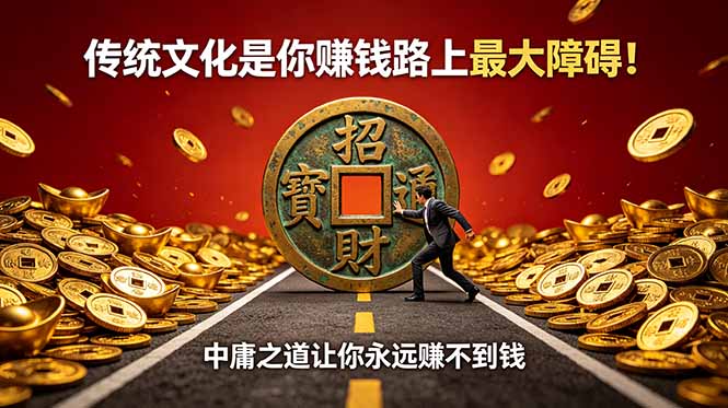 付费文章：传统文化是你赚钱路上最大障碍！中庸之道让你永远赚不到钱-副业网