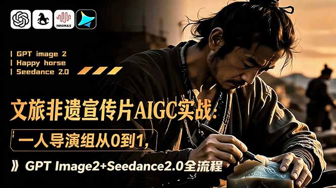 文旅非遗宣传片AIGC实战：一人导演组从0到1，GPT Image2+Seedance2.0全流程-副业网